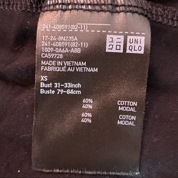 Cute Uniqlo Ruffled Bow Top - Picture 2 of 2